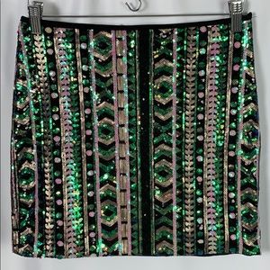 sequin skirt